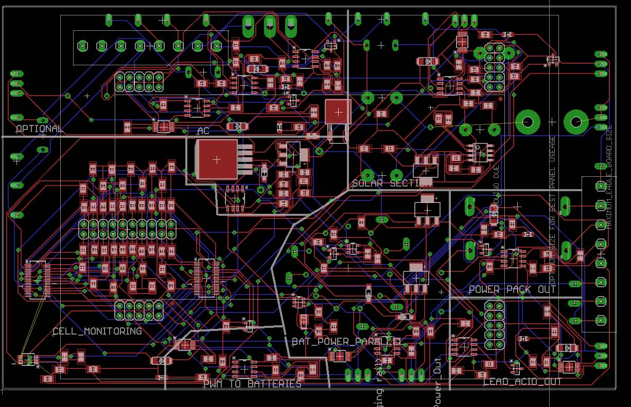 Routed Power PCB